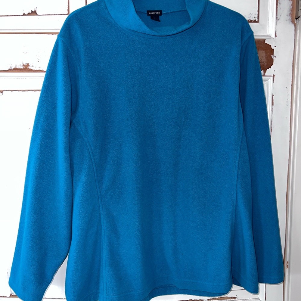 Lands' End Vibrant Teal Pullover